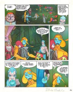 LA SAGA D'ALANDOR  : Planche originale 24 en couleur directe de la Saga d'Alandor Tome 2 L'ange carnivore